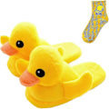 Miniatyrbillede 1 af 5: Andesko Slippers til Kvinder, Andesko Slippers der Kvaker når du Går, Gummiande Slippers, Tegneserie Slippers, Vinter Slippers  (FMY) A 8.5-10