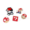 Pikkukuva 1 / 5: 5 kpl/setti Game Super Marios -rintakoristeet Mario Bros -neula reput, vaatteet, takit, hatut koristeluun (FMY)