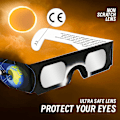 Miniatyrbild 4 av 5: 6-pack Solförmörkelseglasögon, CE&ISO-certifierade Eclipse-glas för soltittande, optisk kvalitet Säkra glasögon för direkt solljusvisning (FMY) B