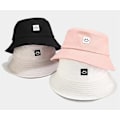 Miniatyrbilde 3 av 3: Motebøttehatt med smilende ansikt brodert unisex mote (FMY) C