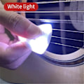 Miniatyrbild 1 av 2: Gitarrplektrum - Den perfekta presenten för gitarrälskare - LED-ljuspaddlar (FMY) White