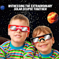 Miniatyrbild 5 av 5: 6-pack Solförmörkelseglasögon, CE&ISO-certifierade Eclipse-glas för soltittande, optisk kvalitet Säkra glasögon för direkt solljusvisning (FMY) C