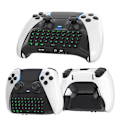 Miniatyrbillede 2 af 5: Chatpad Tastatur til PS5 Edge Controller Bluetooth-kompatibel Tastatur med Baggrundsbelysning (FMY) Black