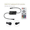 Miniatyrbillede 5 af 5: RGB LED Controller Dimmer LED Controller DC12-24V, RGB Farverige LED Lys med Lysstang Lampe Controller Dimmer (FMY) Black