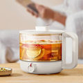 Miniatyrbilde 1 av 5: 1.2L Multifunksjonell Elektrisk Gryte Bærbar Riskoker For Studenthybel Justerbar Borosilikatglass Elektrisk Varm Gryte 220V (FMY) No steamer
