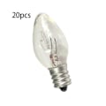 Miniatyrbillede 3 af 5: 20 stk. 7 Watt C7 E12 Pærer og Saltlampe Erstatningspærer, klart Glas Glødepærer (FMY)