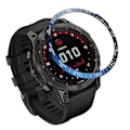 Miniatyrbillede 1 af 5: Passer til Garmin Fenix 7X Ur Bezel Ring Rustfrit Stål Urrammebeskytter Anti-Ridse Bezel Ring til Garmin 7x/7/7s (FMY) Blue white For fenix7