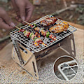 Miniatyrbild 5 av 5: Hopfällbar Portabel Grill för Camping - Lättviktigt Utomhuskök (Vikbar Design) g2025041000159 (FMY) BBQ net