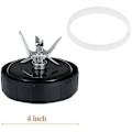 Miniatyrbillede 3 af 5: Udskiftningsblad i rustfrit stål til Ninja SS351 Foodi, SS151 TWISTi DUO, SS401, SS101 Blender (7 (FMY) Black