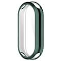 Miniatyrbillede 5 af 5: Til Xiaomi Smart Band 8/Mi Band 9/9 NFC Elektroplettering Fuld Beskyttelses Cover TPU Ur Ramme Etui (FMY) Green