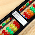Pikkukuva 5 / 5: Kätevä aritmeettinen soroban värikkäillä helmillä matematiikan laskentatyökalu Aba (FMY) Multicolor