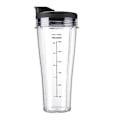 Miniatyrbilde 1 av 5: Blender Reservedeler for Ninja SS101 24 Oz Miksekopp med Lekkasjesikre Lokk Tynn Bunndesign BPA-fri Miksekopp for SS100 SS101 SS300 (FMY) as the picture 1pc