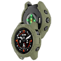Miniatyrbild 3 av 5: TPU Klockfodral för Garmin Epix Pro (gen 2) 47mm/Fenix 7 Pro/Fenix 7, Repskyddande Ihåligt Skydd (FMY) Jungle Green