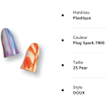 Pikkukuva 3 / 3: Moldex Soft SparkPlugs 7800 SNR 35dB Korvatulpat 1 Pari Pakkaus (FMY)