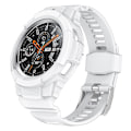 Miniatyrbild 1 av 3: För Samsung Galaxy Watch4 Classic 46mm TPU-klockarmband Justerbart band med integrerat klockfodral (FMY) White Samsung Galaxy Watch4 Classic