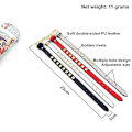 Miniatyrbillede 2 af 5: Armbånd Kvinder Mænd Kunstlæder Wrap Stud/nitter Mode Farve Charm Armbånd Guld Firkantede Nitter Punk Stil Armring (FMY) Red CHINA