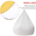 Miniatyrbilde 5 av 5: 70x80cm Beanbag Fôr Innvendig Fôr Med Glidelås Lett å Rengjøre For Stue Soverom Lekerom Ingen Polstring (FMY)