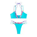 Pikkukuva 1 / 4: \"Kontrastivärinen Bikini Uimapuku Kolmio Bikini Uimapuvut Kesäranta Uimapuku Uimapuku Naisten Uimapuku Jaettu Uimapuku (L)\" (FMY)