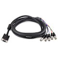 Miniatyrbillede 2 af 5: VGA til BNC Kabel RGBHV Skærmskabel VGA til RGB Kabel 3 meter VGA til 5BNC Kabel, Videokabel, HDTV Mo  (FMY)