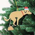 Miniatyrbild 1 av 4: Hundlebajs Julgranspynt Hundlebajs Pynt Trä Hängande Pynt Presenter Jul Semester Bästa Presenten För Hundälskare (FMY)