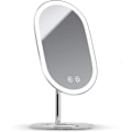 Miniatyrbillede 1 af 4: Fancii Væghængt LED-belyst Sminke Spejl, Genopladelig - Trådløst Oplyst Kosmetik Spejl Med 3 Dæmpbare Lysindstillinger, Dobbelt (FMY)