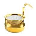 Miniatyrbilde 1 av 5: Teinfuser roterbar, praktisk 304 rustfritt stål anti-rust mesh tesil for hjemmet (FMY) Golden