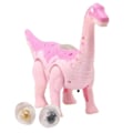 Miniatyrbilde 1 av 5: Gående Dinosaur Leke med Lys, Interaktiv og Lysende Projeksjon - Elektrisk Modell for Simulering og Egglegging (FMY) Pink