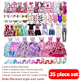 Miniatyrbild 2 av 4: 35 st Barbie Dockkläder Tillbehör Set Barbie Dock Klä Upp Klänning Mini Fairy Collection Kläder Rekvisita Slumpmässig Stil För Flickor Jul Födelsedag (FMY)