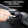 Miniatyrbild 3 av 5: Askkopp Bil Smart Askkopp Automatisk Öppning Stängning Infraröd Sensor USB Uppladdningsbar Rökfri Ljuskänslig Spegel Askkopp Bil Askkopp (FMY) Silver