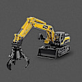 Pikkukuva 5 / 5: Leikkiauto Poika Suuri Rakennusajoneuvo Kaivinkone Bulldozer Pihti Maaporakone Malli (FMY) Manual Clamping Machine