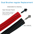 Miniatyrbilde 4 av 5: For Q8 Max, Q8 Max+, Q5 Pro, Q5 Pro+ Robots Vacuum Cleaer Dual Rubberized Main Roller Brushes  (FMY)