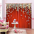 Miniatyrbild 3 av 4: Julgardin Set Julgardiner Transparent Gardiner Tvättade Mörkläggningsgardiner För Vardagsrum Sovrum Dörr Fönster W70 * L100cm 2st (re  (FMY)