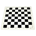 Miniatyrbilde 1 av 5: Sjakkmatte, PU-lær Turnering Rullbar Sjakkbrett (FMY) 35cm Black