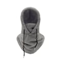 Miniatyrbilde 1 av 5: Unisex Vinter Sykkelhette Balaclava Med Snøring Justerbar Tykk Myk Fløyel Vindtett Varmebevaring Ansikt Øre Hals Beskyttelse Kaldt Vær S  (FMY) Grey
