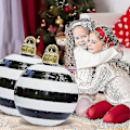 Miniatyrbilde 2 av 3: Stor julekule i PVC, oppblåsbar dekorasjon, julepynt utendørs (FMY) Q1