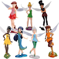 Pikkukuva 1 / 5: 7 kpl/setti Tinkerbell Kukka Keiju Keiju Haltia Prinsessa Hahmo Lelut Setti Kakun Koriste Dekoraatio Juhla Tarvikkeet Lahjat  (FMY)