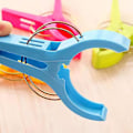 Miniatyrbilde 2 av 5: 4 Pakning Strandhåndkle Klyper Stol Klyper Håndkleholder, Plast Klesklyper Hengende Klyper, Strandklyper, Håndkleklyper for Strandstol, Blank (FMY)