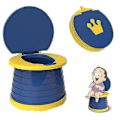 Miniatyrbillede 1 af 5: Børns Sammenklappelig Toilet Bærbart Toiletsæde Drenge & Piger Foldbart js blue