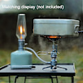 Miniatyrbild 2 av 5: CAMPINGMOON Utomhus Split-typ Campingugn Separerade Gasugnar Vandring Bergsklättring Kokare (FMY) Silver XD 2F