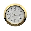 Miniatyrbilde 1 av 5: 55mm Kvartsklokkeinnsats, Klassisk Håndverk Klokkebevegelse DIY Bevegelse Rund Klokkehode Innlått med Arabiske/Romerske Tall (FMY)
