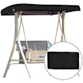 Miniatyrbillede 1 af 3: Udskiftning Taghave Gynge Universal Gynge Tag Veranda Gynge Bænk Have Lounger 2-3 Sæders 191 X 120 Cm_y  (FMY) black