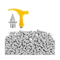 Miniatyrbilde 1 av 5: Rustfrie Stål Pigger For Sko, Utbyttbare Pigger For Is Pigger Stål Pyramid Pigger For Fotturer  (FMY) silver