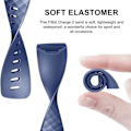 Pikkukuva 5 / 5: Vaihdettavat rannekkeet Fitbit Charge 4:lle (FMY) Black