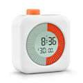 Miniatyrbild 2 av 5: 60 Minuters Visuell Timer, Dubbel Timer Klocka, Klassrumstimer, Nedräkningstimer för Tidshantering Verktyg för Hem, Skola eller Arbete (FMY) white orange