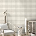 Miniatyrbilde 2 av 3: Watercolour Gingham Tapet Holden (FMY) Beige