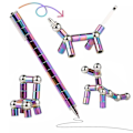 Pikkukuva 1 / 2: Magneettinen Fidget-kynä Monitoiminen Deformoituva Taika Kirjoitus Decompression Lelu, 100% Uusi (FMY) Colorful