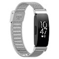 Miniatyrbillede 5 af 5: Til Fitbit Inspire 3 Rustfrit Stål Finmasket Rem Udskiftning Smart Watch Band med Spænde (FMY) Multicolor Silver