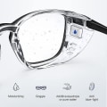 Miniatyrbild 3 av 5: Fuktkammare-glasögon Anti Torra Ögon Män Kvinnor Anti Pollen Ljusblockerande Glasögon Gafas Para Ojo Seco Bjl (FMY) C1 Black