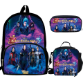 Miniatyrbilde 3 av 5: 3 stk Descendants 3 Ryggsekk Jenter Gutter Blyantboks Skoleveske Anime Tegneserie Ryggsekk Bærbar PC Bærbar Gave Til Barn  (FMY) only backpack5