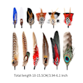 Miniatyrbillede 2 af 4: Hattefjer Cowboy Hat Feather til Fedora Hatte Kostume Julefest Hatte Style A (FMY) Style B Total length 10cm-15.5cm